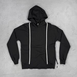 Silent Damir Doma Black Cotton French Terry Hoodie Men's XS